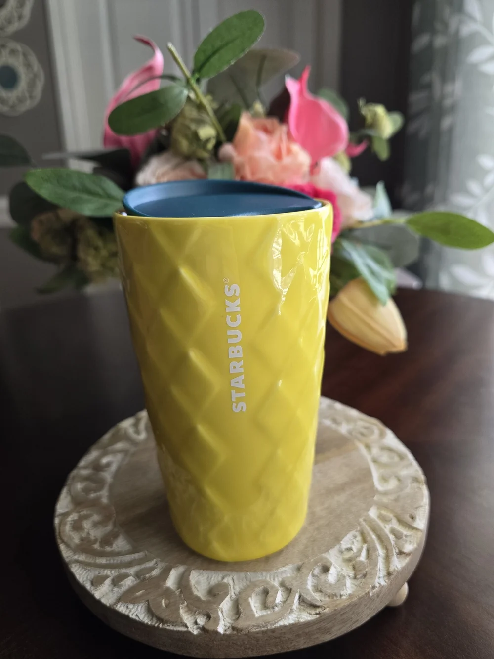 Starbucks-Hawaii Collection Pineapple Double-Walled Ceramic Tumbler